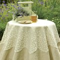 Heritage Lace Heritage Lace BL-4200W 42 in. Blossom Round Table Topper BL-4200W